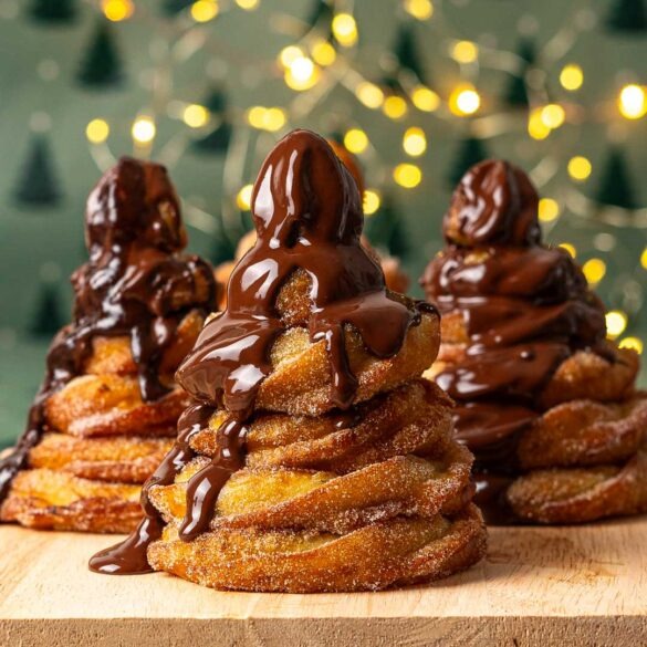 Churro christmas trees