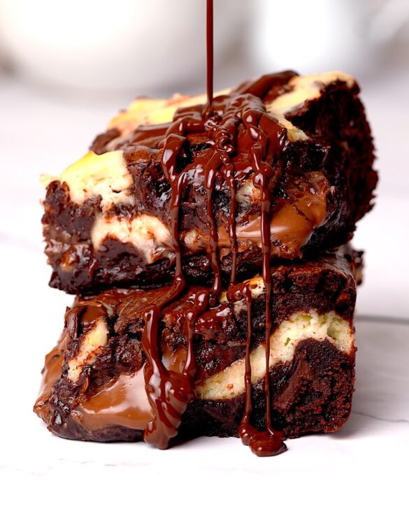 Cheesecake nutella brownies