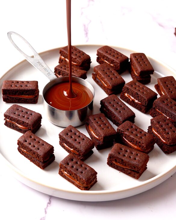 Mini bourbon biscuits