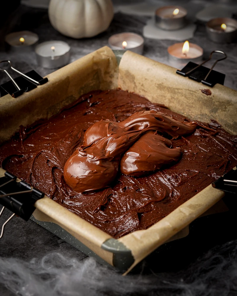 Black Forest nutella brownies