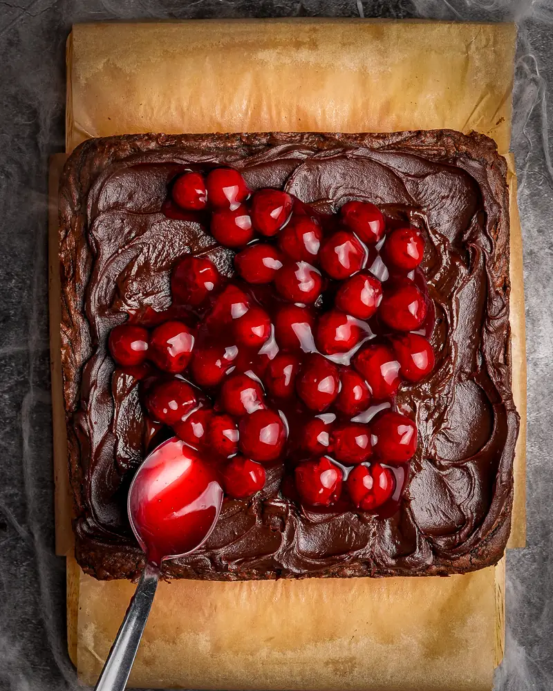 Black Forest nutella brownies