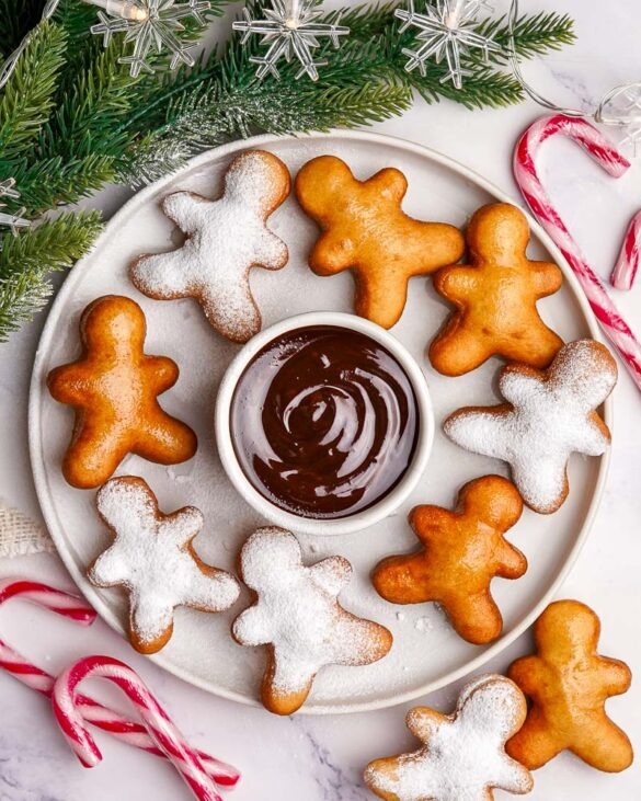 Gingerbread men nutella beignets