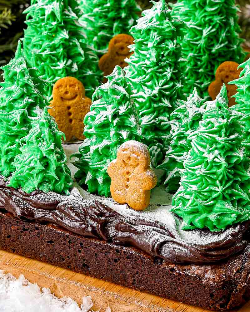 Ice cream cone Christmas Tree Brownies