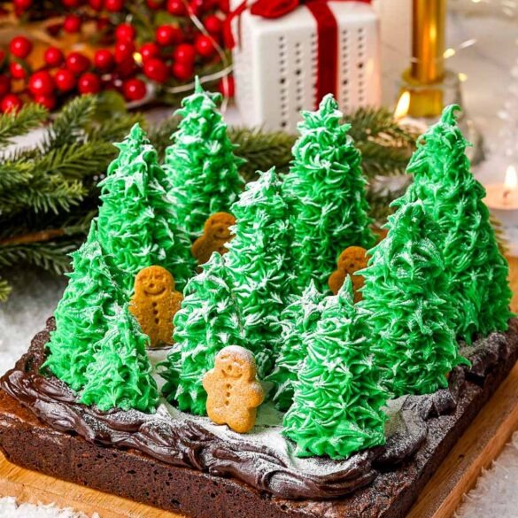 Ice cream cone Christmas Tree Brownies