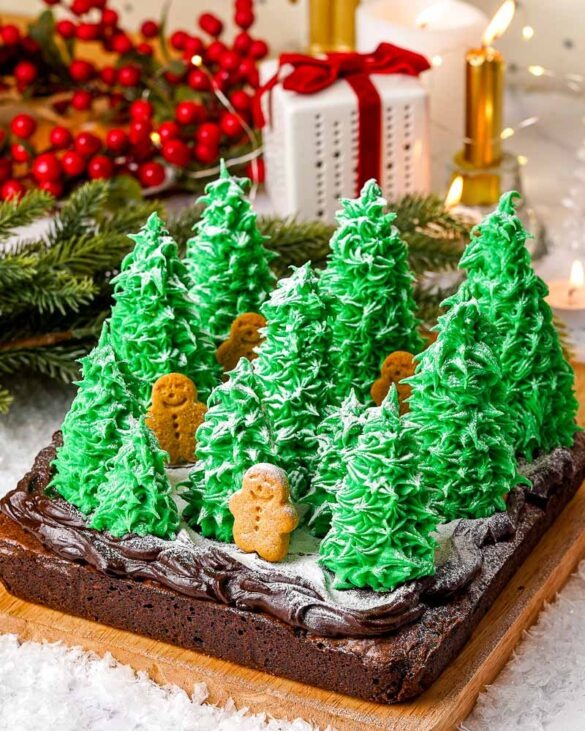 Ice cream cone Christmas Tree Brownies