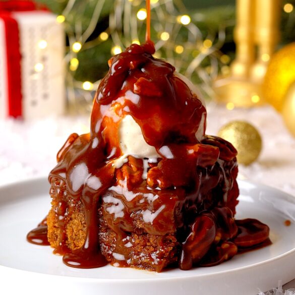 Pecan pie biscoff sticky toffee pudding