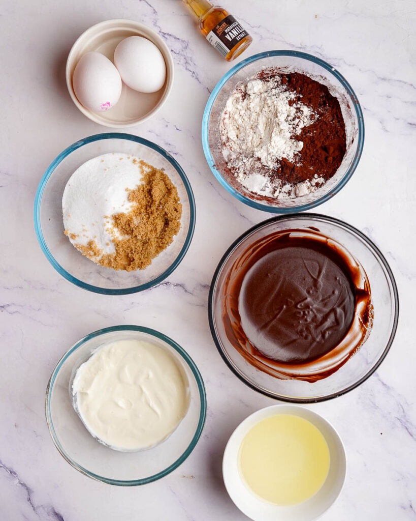 Mini matilda cake ingredients.