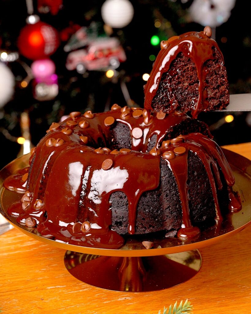 Chocolate sticky toffee pudding air fryer recipe.