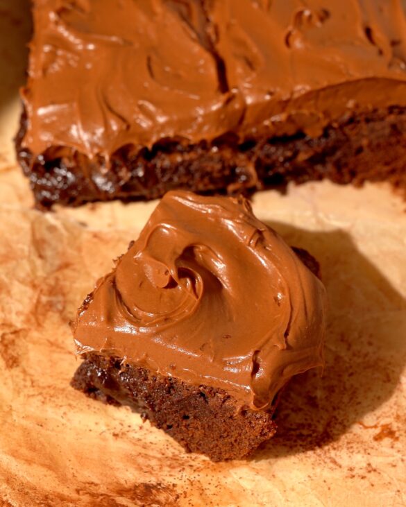 Guinness Brownies with Chocolate Baileys Cream Cheese Frosting