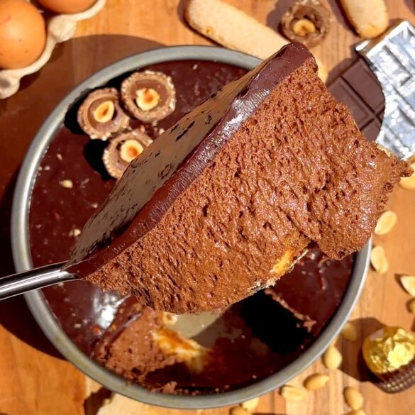 Ferrero Rocher Tiramisu Chocolate Mousse (No-Bake & Easy Dessert)