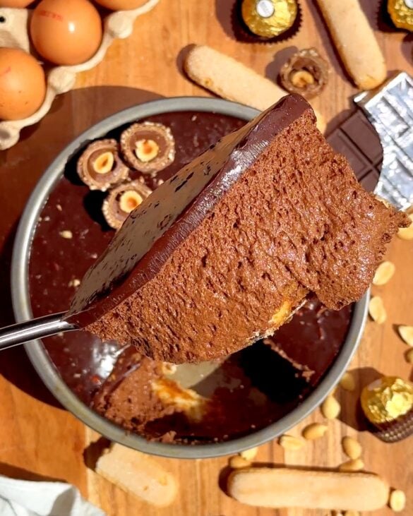 Ferrero Rocher Tiramisu Chocolate Mousse (No-Bake & Easy Dessert)